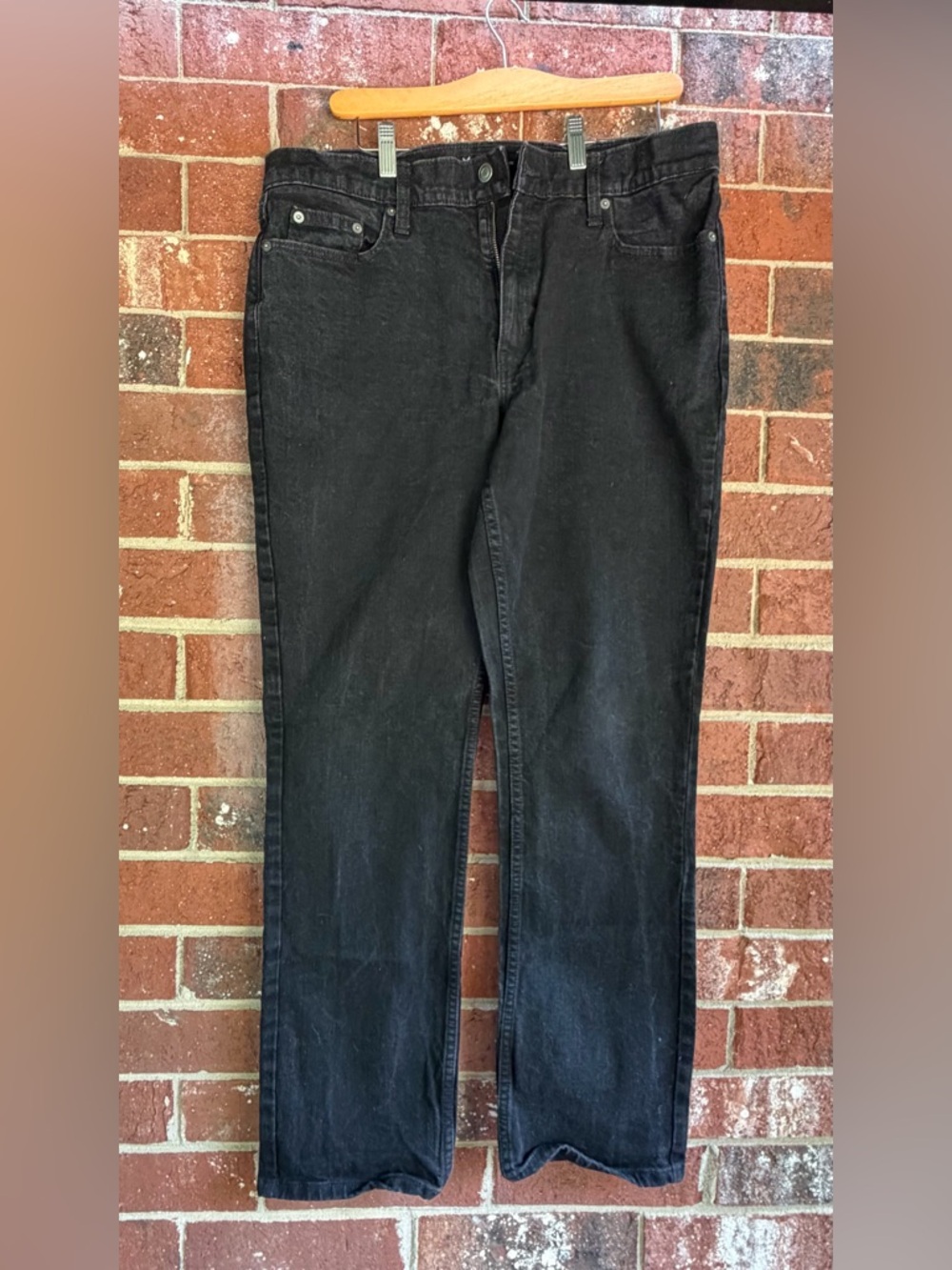 Men's Straight Black Jeans - Classic Straight Fit